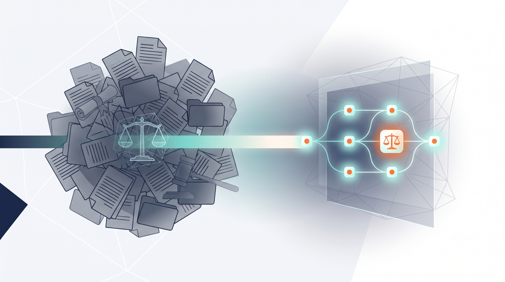 An AI lawyer converting legal cases into a structured data format